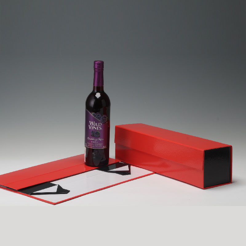 LS31412-Folding wine box with magnet door