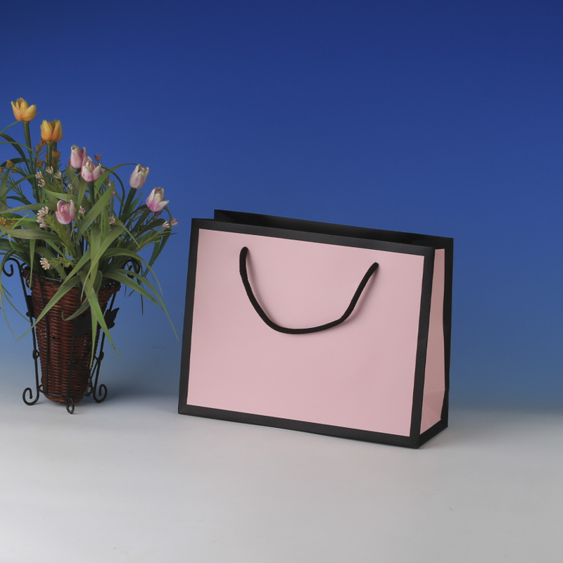 LS6042-Small Matt Pink Boutique bag @US0.32 MOQ:3,000pcs
