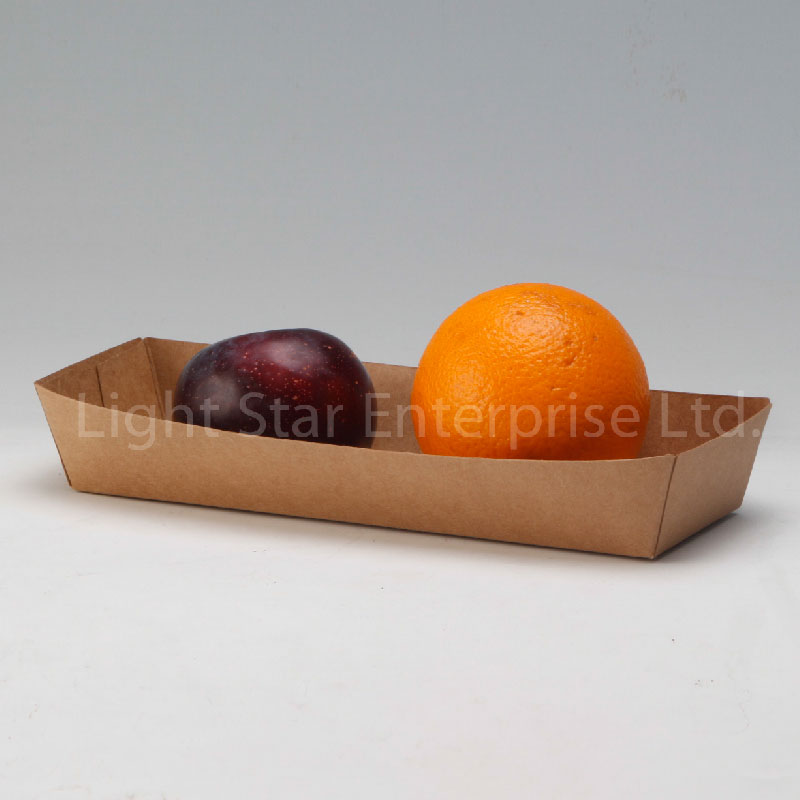 LS31338 Food Tray Brown kraft paper