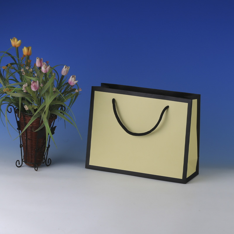 LS6061-Small Matt Yellow Boutique bag @US0.32 MOQ:3,000pcs