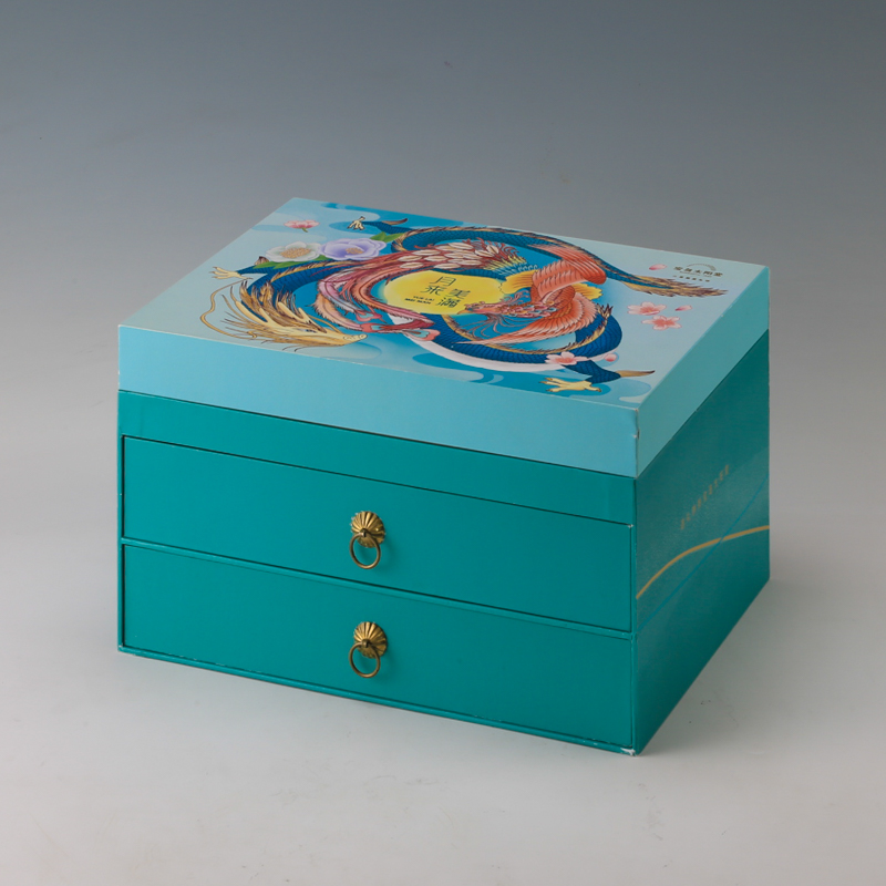 LS31047-Double layer Moon cake craft box